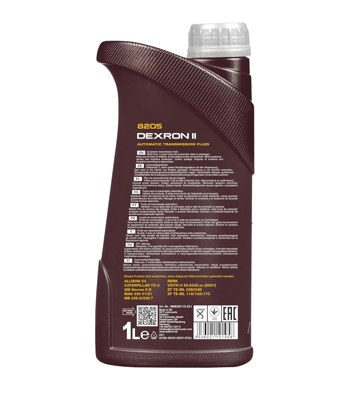 MANNOL 8102 MAX POWER 4x4 SAE 75W-140 API GL-5 LS Synthetic Gear Oil| Imported from Germany
