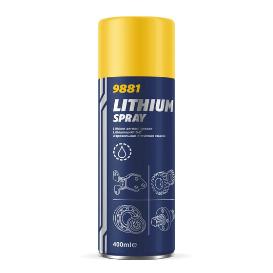 MANNOL 9881 Lithium Spray - Versatile Multi-Purpose Lubricant| Imported from Germany