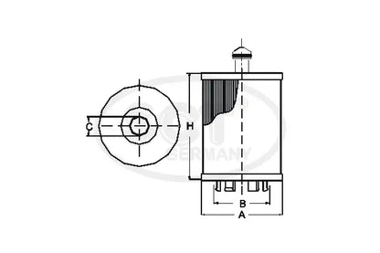 SH 4070 L Oil filter