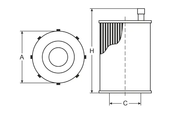 SH 4036 P
Oil filter| Imported from Germany