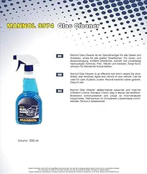 MANNOL 9974 Glass Cleaner | Imported from Germany