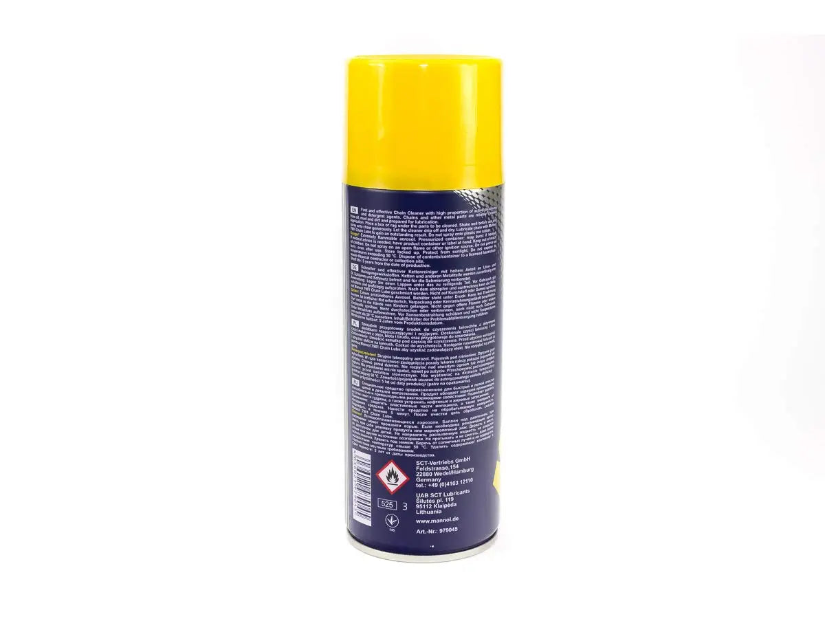 MANNOL 7904-CC Chain Cleaner 400ml - Effective for O-RING, X-RING, W-RING Chains| Imported from Germany