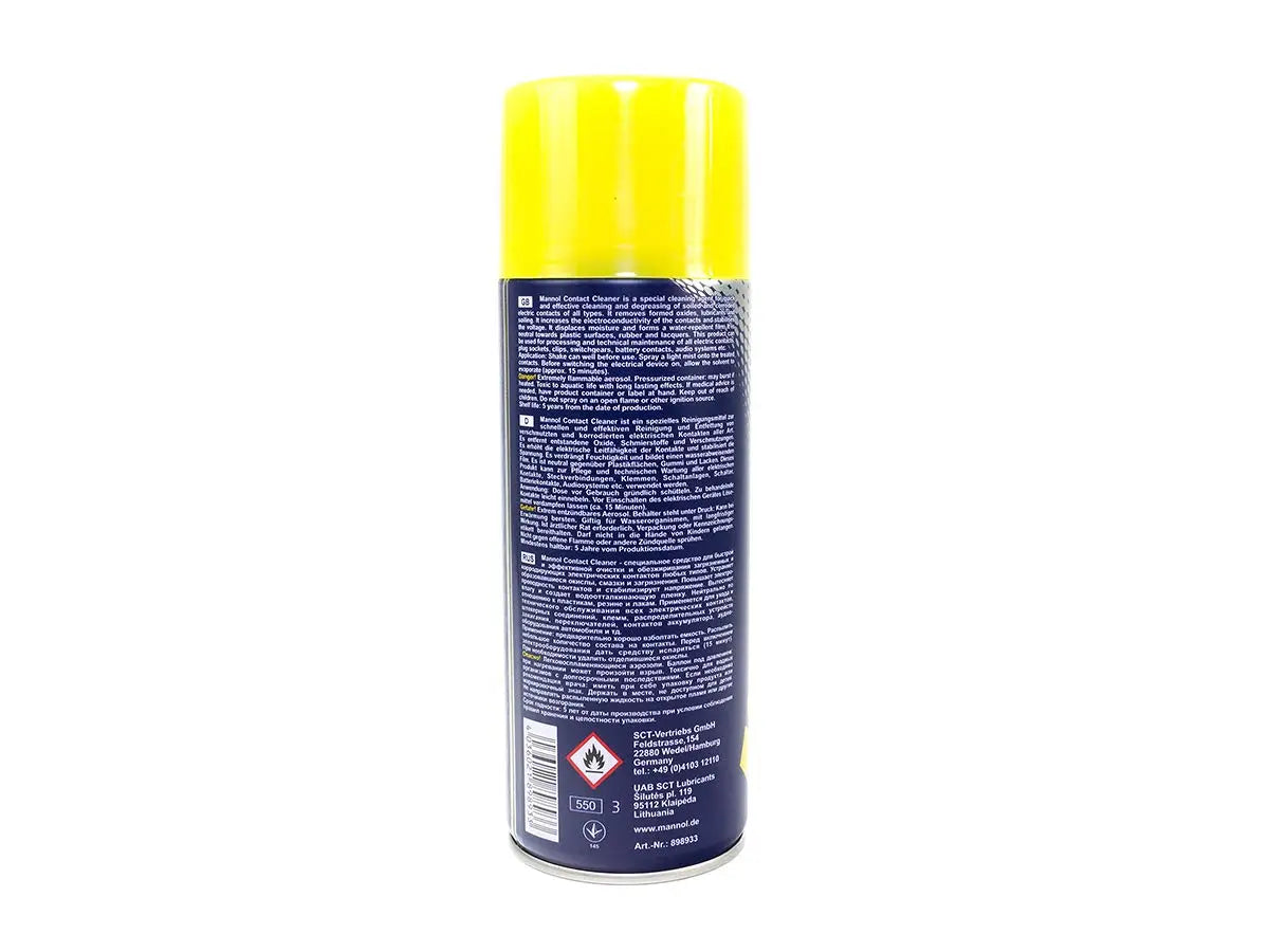 MANNOL 9893 Contact Cleaner for Electrical Contacts & Connectors - Quick-Drying Spray| Imported from Germany