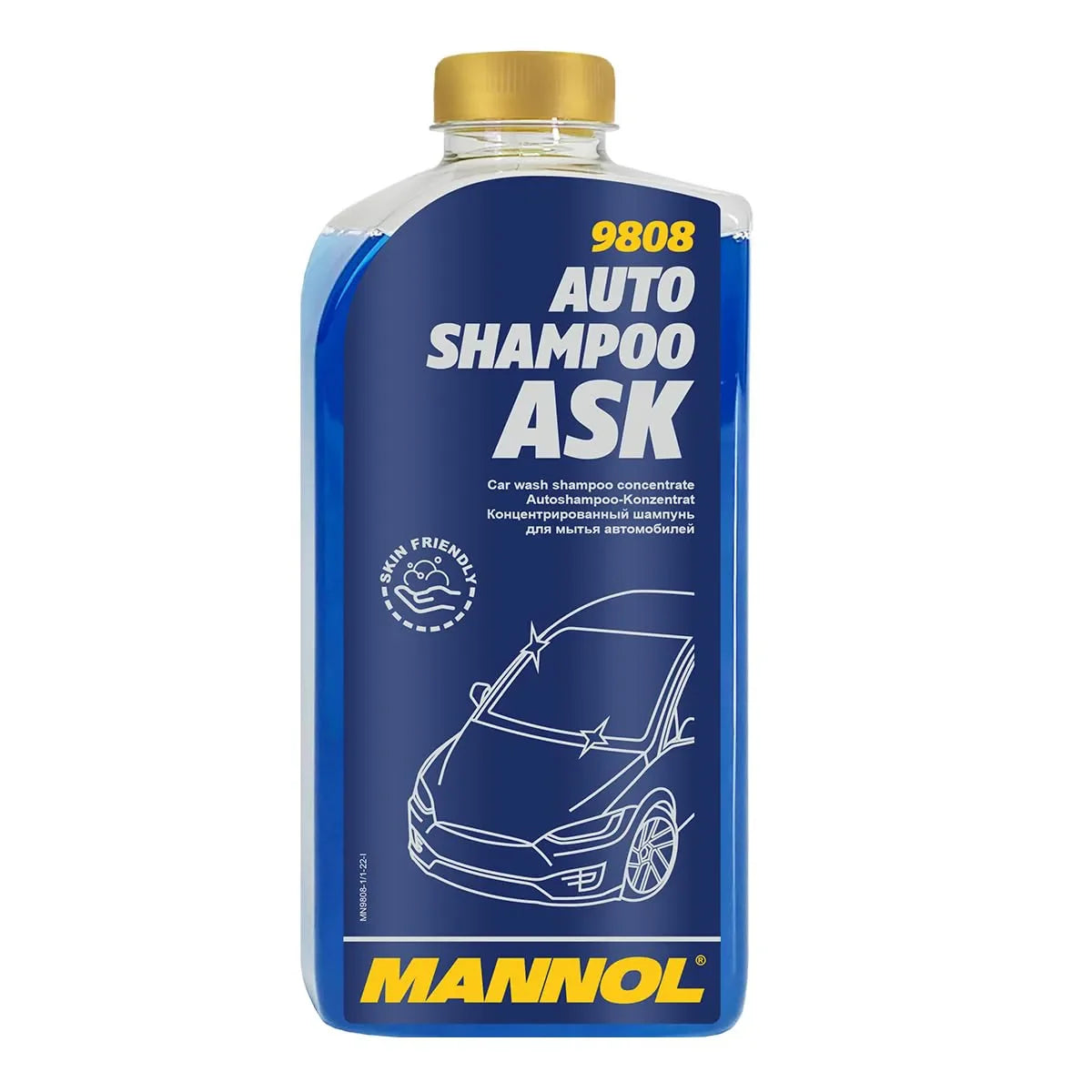 MANNOL 9808 Auto Shampoo Concentrate – Safe for Paint, Plastics & Rubber Automotive Cleaning Solution - Kyte Car Parts