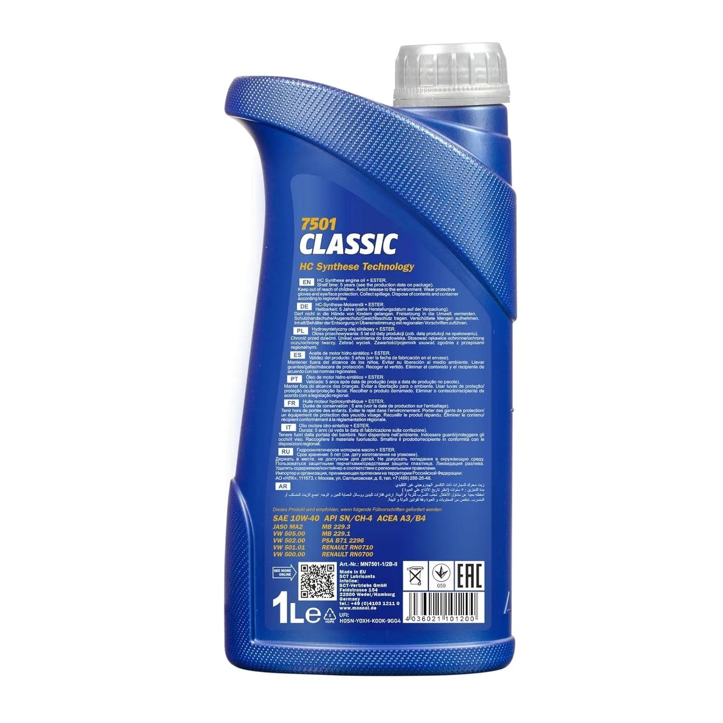 MANNOL 7501 CLASSIC 10W-40 Engine Oil| Imported from Germany