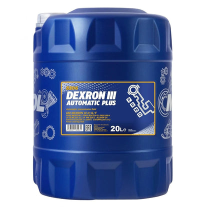 MANNOL 8206 Automatic Plus ATF Dexron III - Premium Synthetic AT Fluid for Superior Performance - Kyte Car Parts