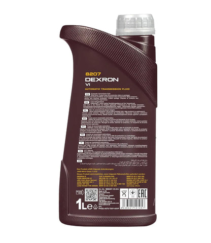 MANNOL 8207 DEXRON VI ATF Fully Synthetic Automatic Transmission Fluid for Optimal Performance | Imported from Germany