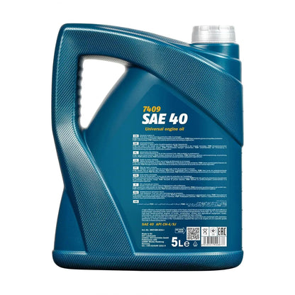 MANNOL 7409 SAE 40 Engine Oil for Diesel Engines - API CH-4/SJ Mineral Quality