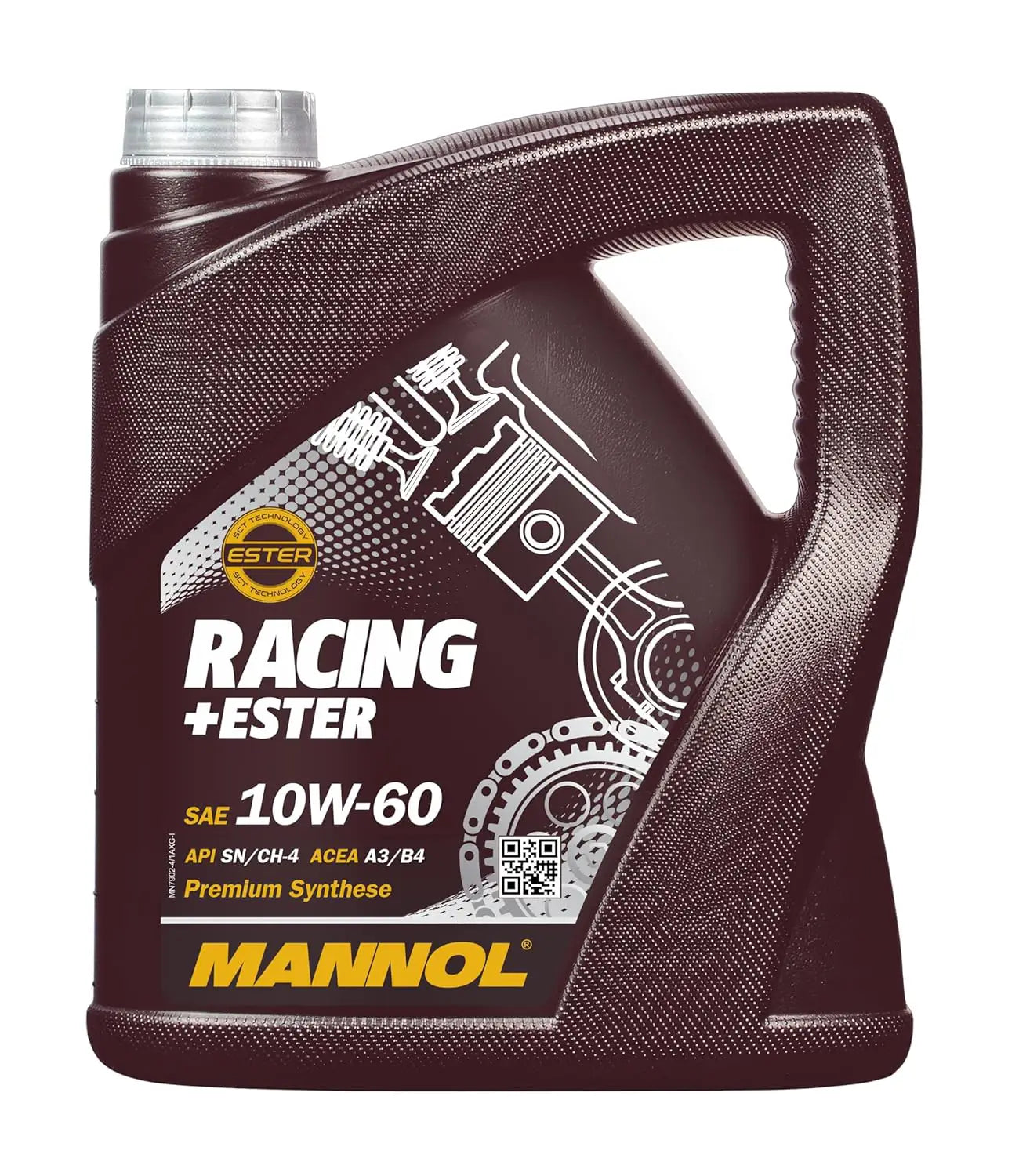 MANNOL 7902 Racing Ester 10W-60 Engine Oil API ACEA A3/B4 Bi Synthetic | Imported from Germany