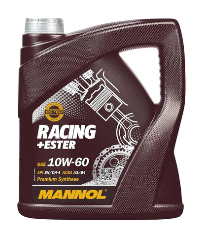 MANNOL 7902 Racing Ester 10W-60 Engine Oil API ACEA A3/B4 Bi Synthetic | Imported from Germany