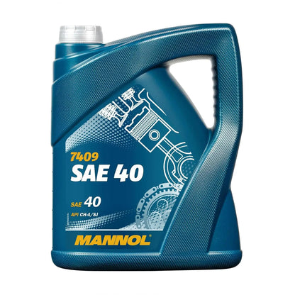 MANNOL 7409 SAE 40 Engine Oil for Diesel Engines - API CH-4/SJ Mineral Quality