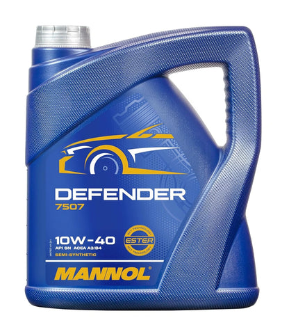 MANNOL 7507 Defender 10W-40 Oil - Superior Semi-Synthetic Engine Performance
