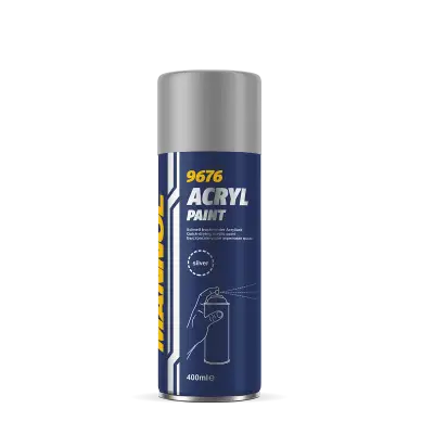 MANNOL 9676 Acryl Paint Silver Quick-drying Silver Paint For Car -  Imported From Germany(450ML)