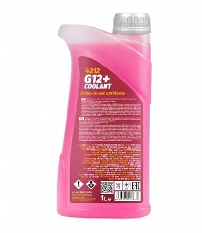 MANNOL 4212 G12 Ready to Use Coolant Antifreeze  for Optimal Engine Protection - Kyte Car Parts