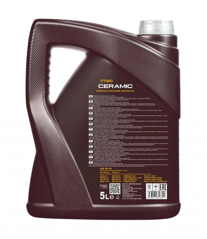 MANNOL 7720 Fully Synthetic Oil  Ceramic 5W-30 for Car Engine Oil | Imported from Germany