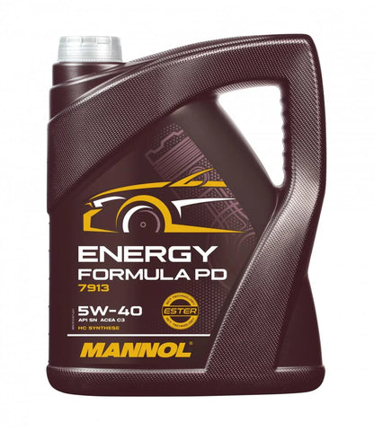 MANNOL 7913 Energy Formula Engine Oil 5W-40 – Fully Synthetic Engine Oil 5L - Kyte Car Parts
