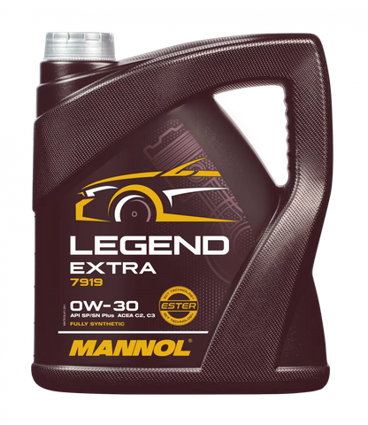 MANNOL 7919 Legend Extra 0W-30 – Premium Bi-Synthetic Engine for car Oil | Imported from Germany