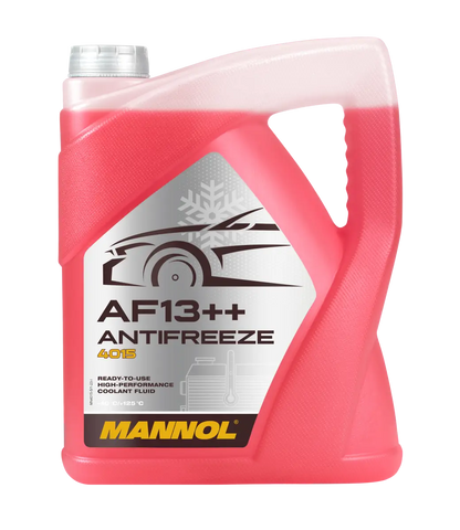 Mannol 4015 AF13++ antifreeze container on a white background
