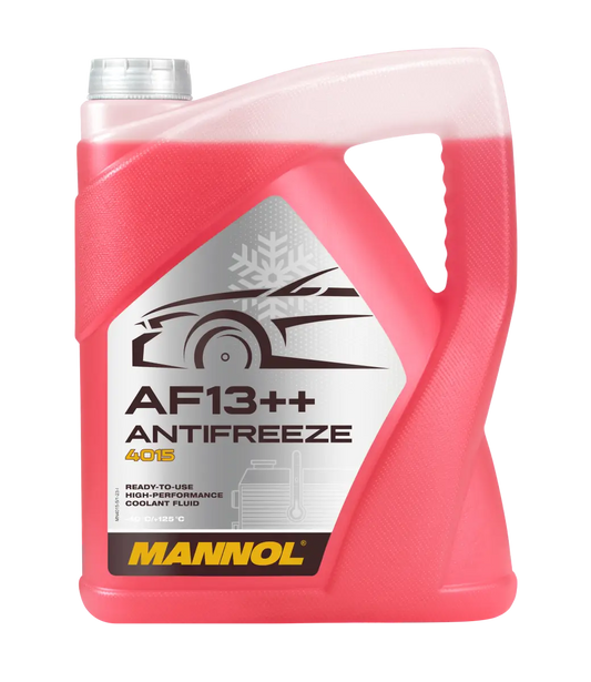 Mannol 4015 AF13++ antifreeze container on a white background