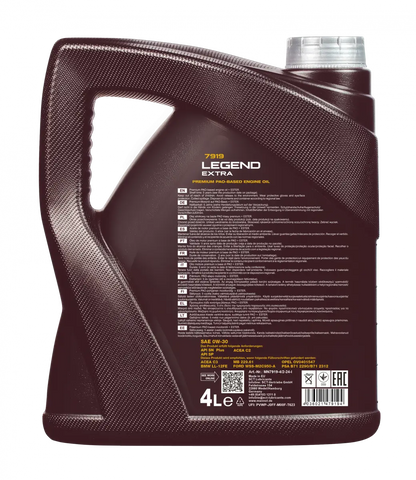 MANNOL 7919 Legend Extra 0W-30 – Premium Bi-Synthetic Engine for car Oil | Imported from Germany