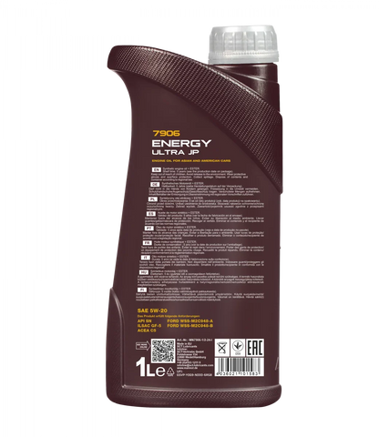 MANNOL 7906 Energy Ultra JP 5W-20 Engine Oil – Suitable for Petrol and Diesel Engine Cars | Imported from Germany