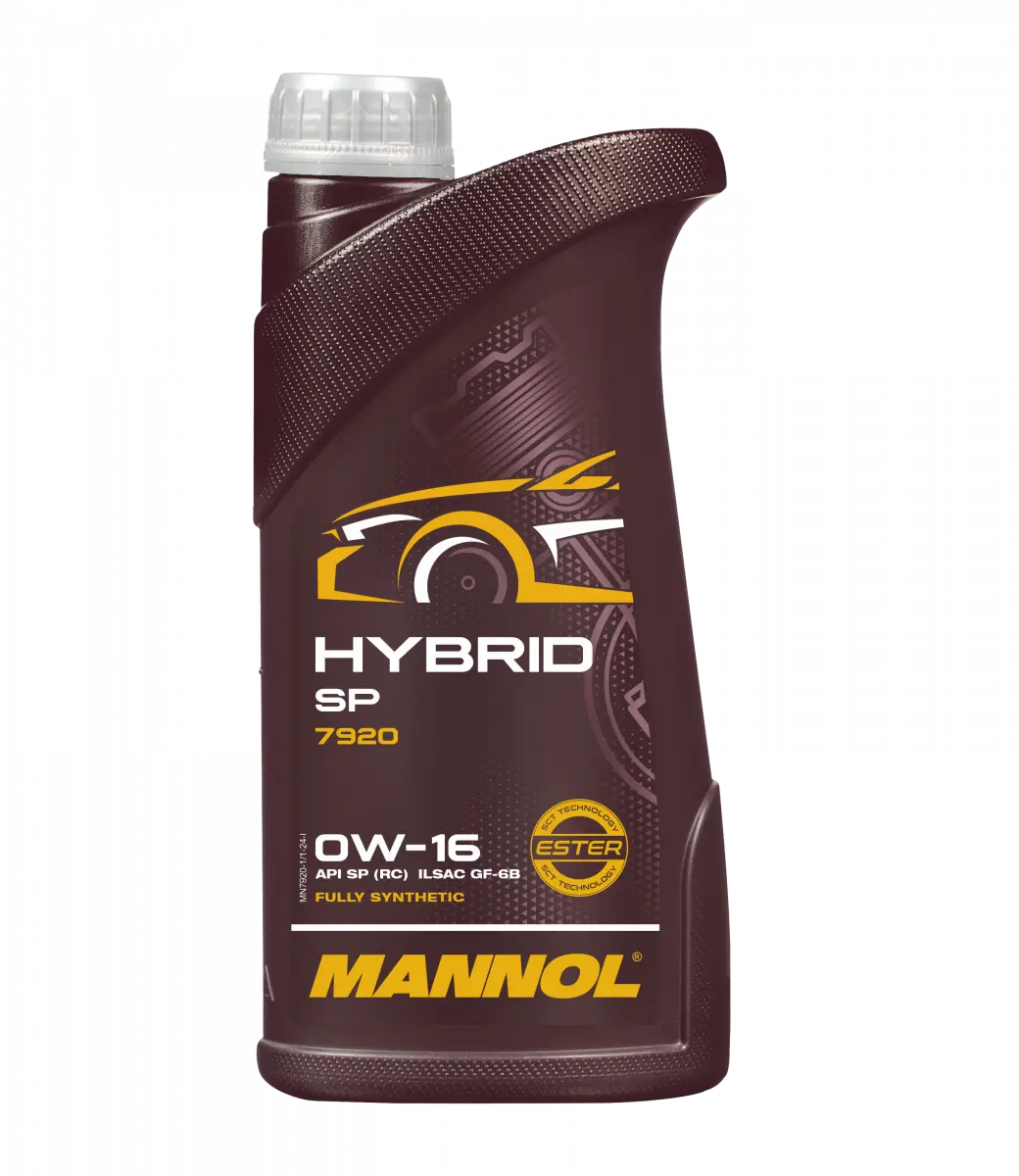 MANNOL 7920 Hybrid SP SAE 0W-16 Bi-Synthetic Petrol Engine Oil API SP (RC)  | Imported from Germany