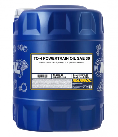 MANNOL 2602 TO-4 Powertrain Oil SAE 30