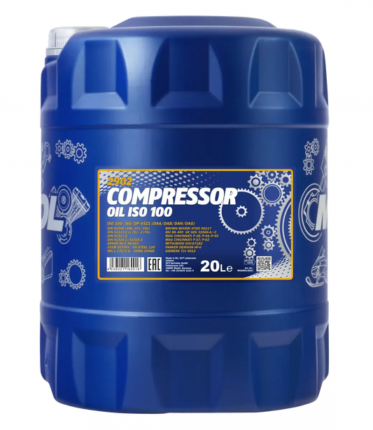 MANNOL 2902 Compressor Oil ISO 100 Extended Life | Industrial Compressor Lubricant
